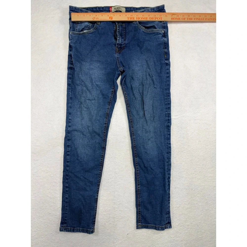 Levis 501 CT Slim Fit Mens Blue Denim Tapered Leg Jeans W36 L32 100268